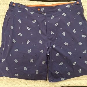 B.Draddy Navy with Paisleys Swim Trunks size Large